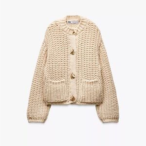 Zara size small chunky knit cardigan